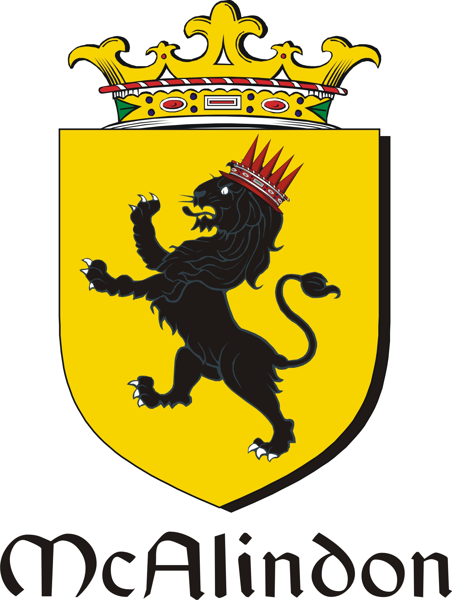 Product picture Alindon-Mc Family Crest / Irish Coat of Arms Image Download