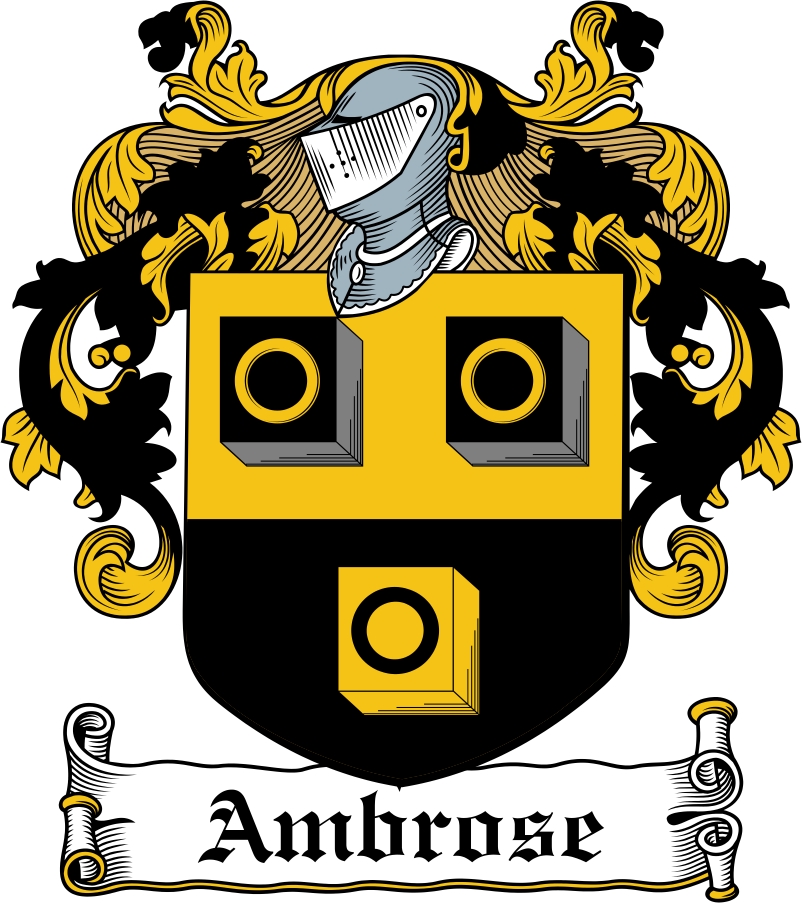 Product picture Ambrose Family Crest / Irish Coat of Arms Image Download