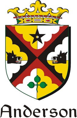 Product picture Anderson Family Crest / Irish Coat of Arms Image Download