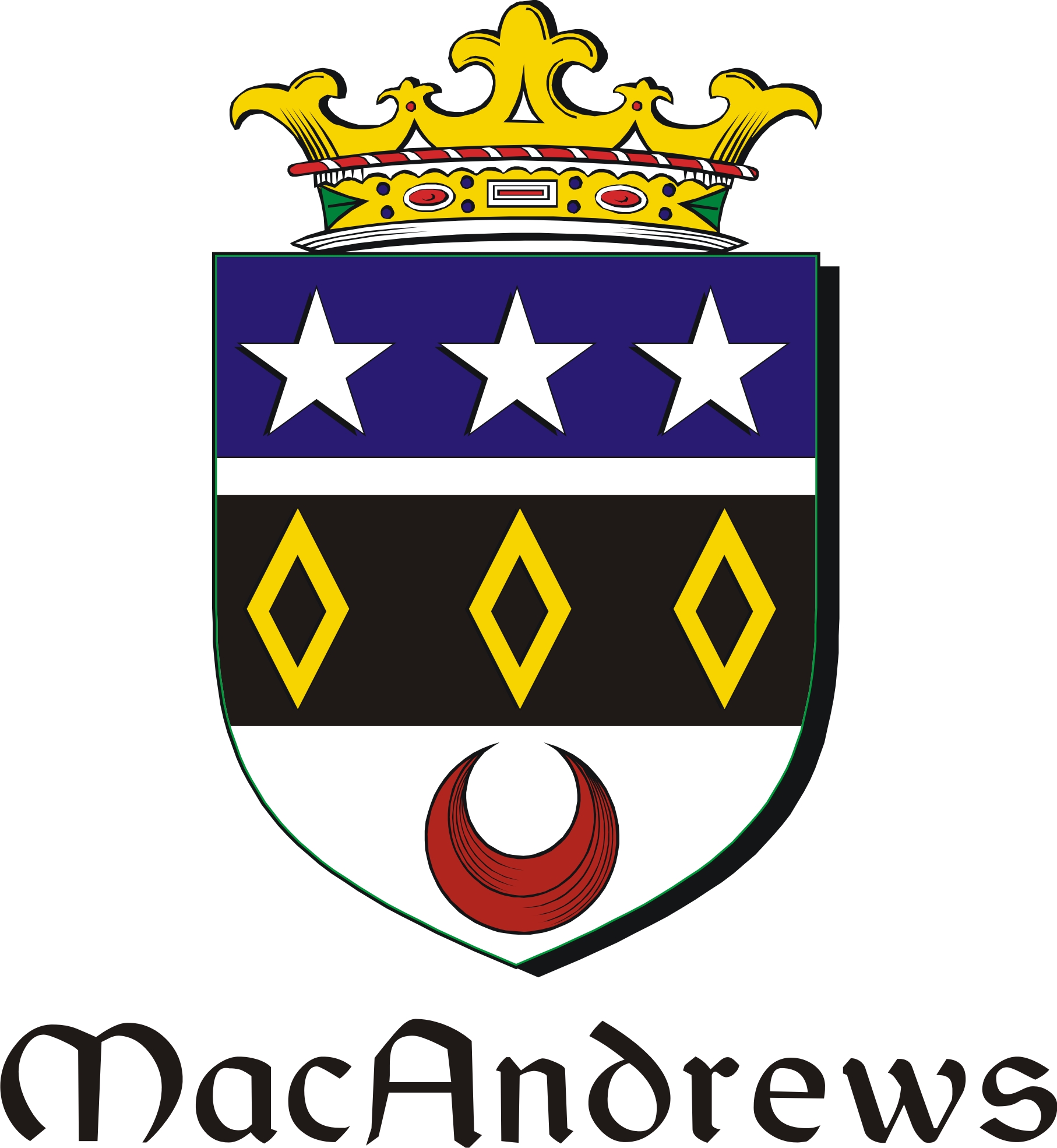 Product picture Andrews-Mac Family Crest / Irish Coat of Arms Image Download