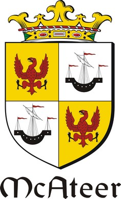 Product picture Ateer Family Crest / Irish Coat of Arms Image Download