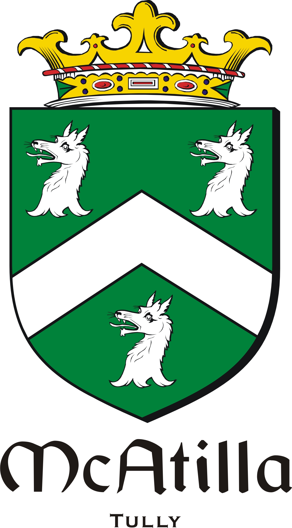 Product picture Atilla-Mc Family Crest / Irish Coat of Arms Image Download