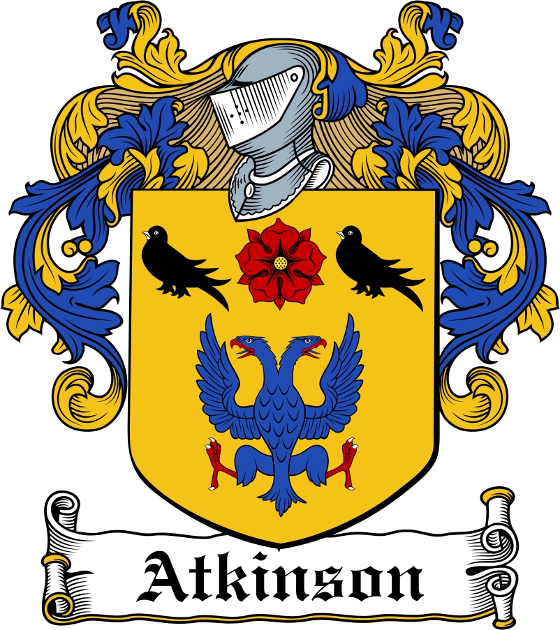 Product picture Atkinson Family Crest / Irish Coat of Arms Image Download