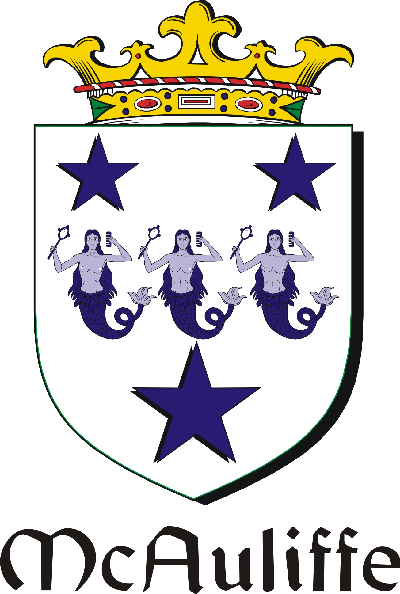 Product picture Auliffe-Mc Family Crest / Irish Coat of Arms Image Download