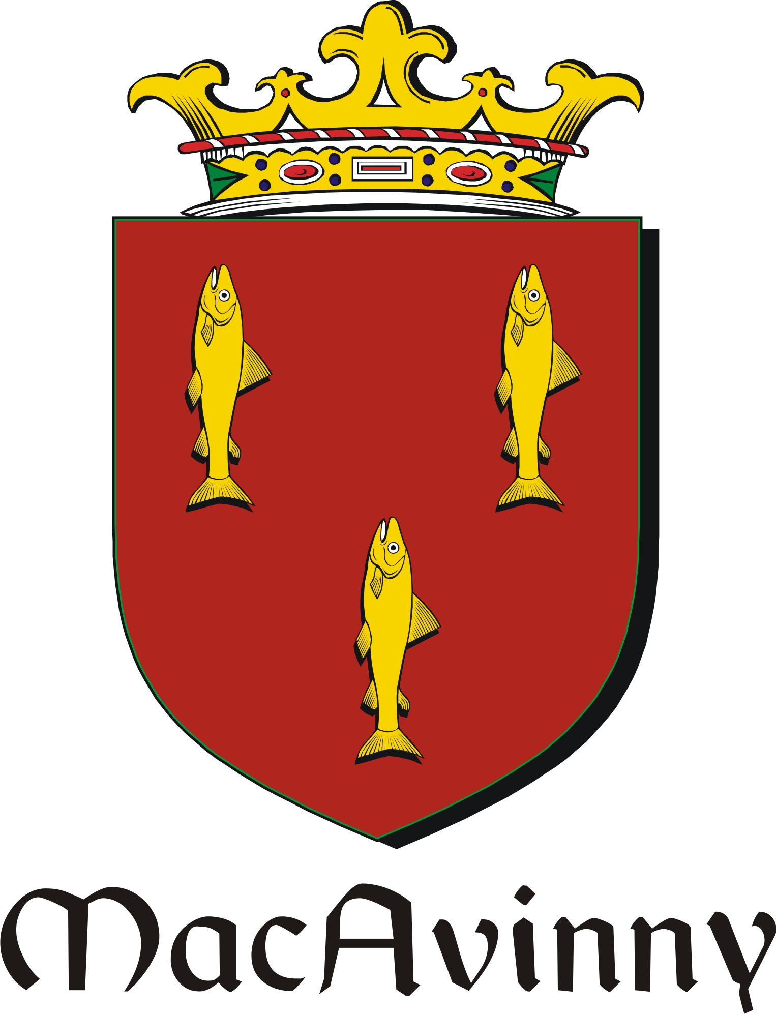 Product picture Avinny-Mac Family Crest / Irish Coat of Arms Image Download