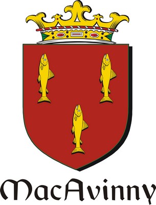 Product picture Avinny-Mac Family Crest / Irish Coat of Arms Image Download