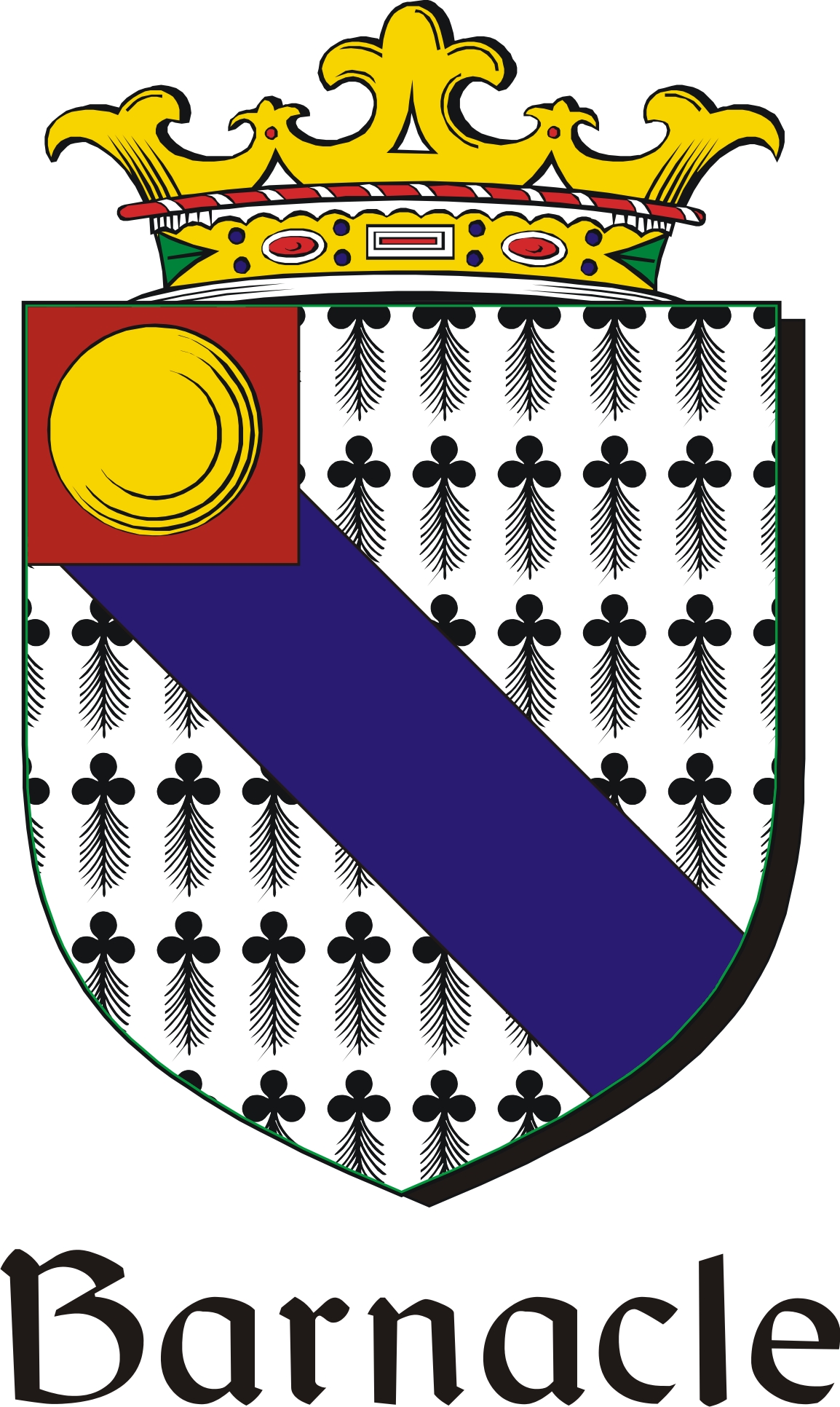 Product picture Barnacle Family Crest / Irish Coat of Arms Image Download