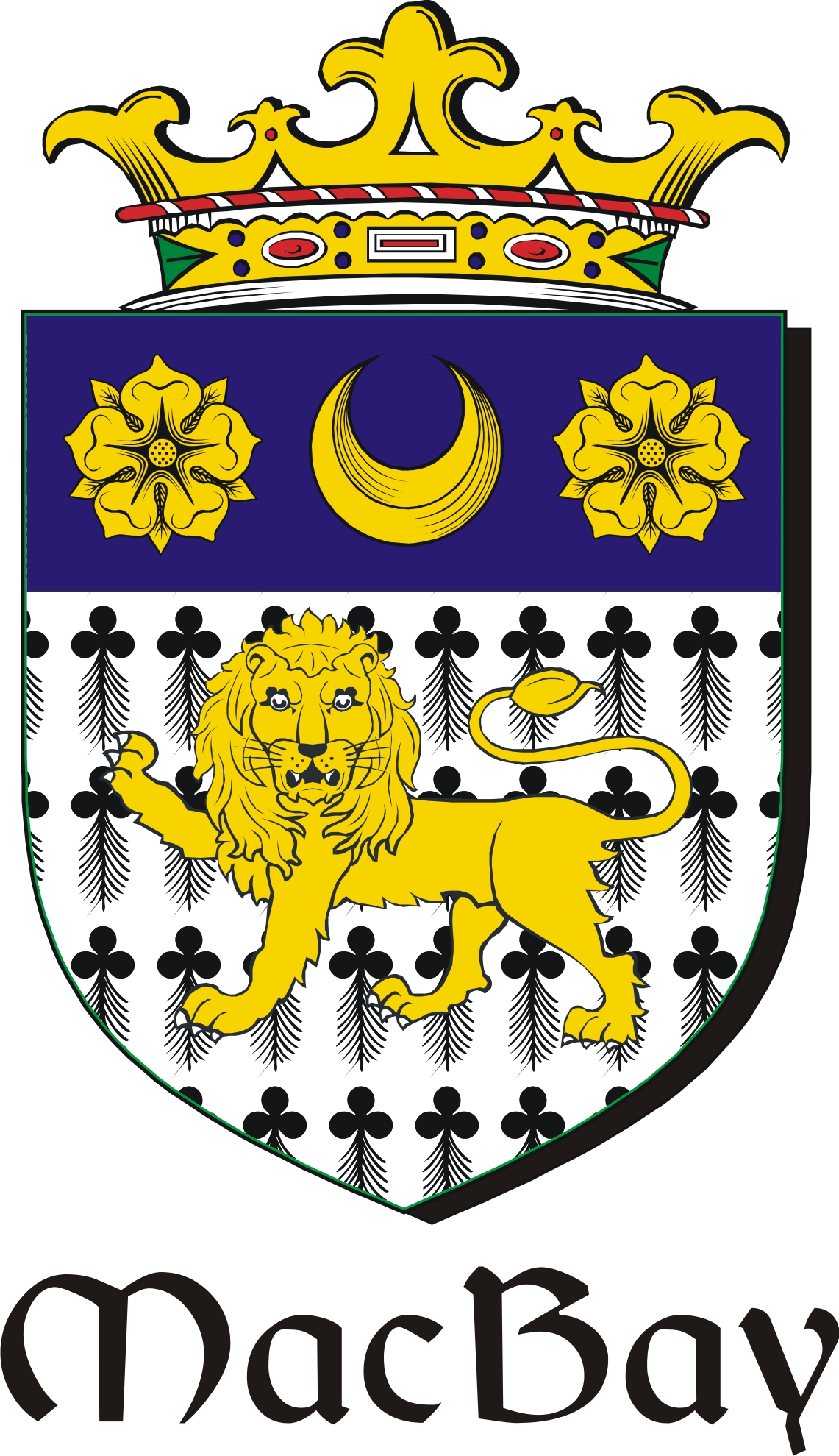 Product picture Bay-Mac Family Crest / Irish Coat of Arms Image Download