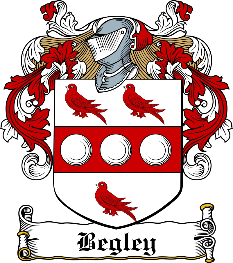 Product picture Begley Family Crest / Irish Coat of Arms Image Download