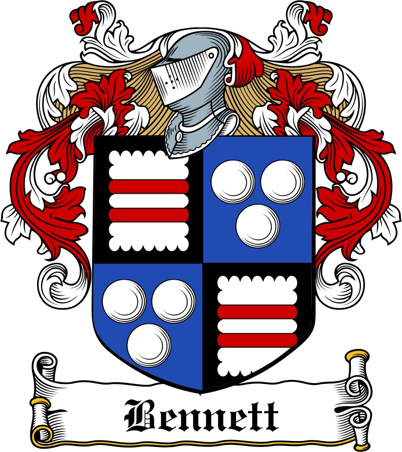 Product picture Bennett Family Crest / Irish Coat of Arms Image Download