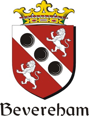Product picture Bevereham Family Crest / Irish Coat of Arms Image Download