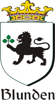 Product picture Blunden Family Crest / Irish Coat of Arms Image Download