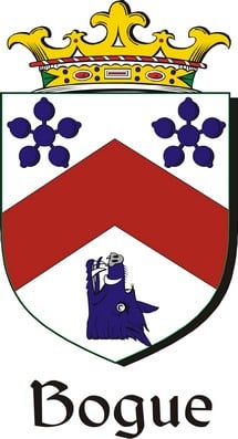 Product picture Bogue Family Crest / Irish Coat of Arms Image Download