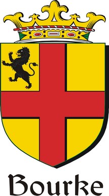 Product picture Bourke Family Crest / Irish Coat of Arms Image Download