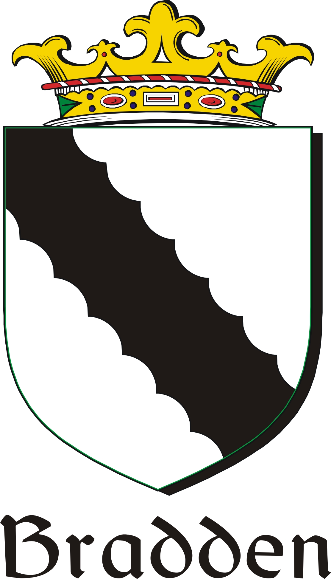 Product picture Bradden Family Crest / Irish Coat of Arms Image Download