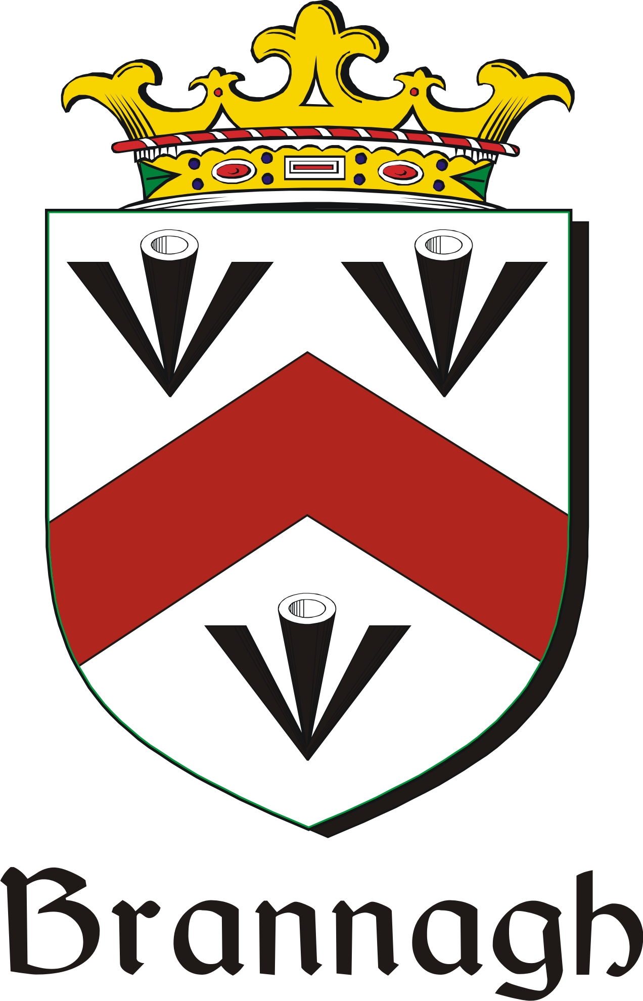 Product picture Brannagh Family Crest / Irish Coat of Arms Image Download