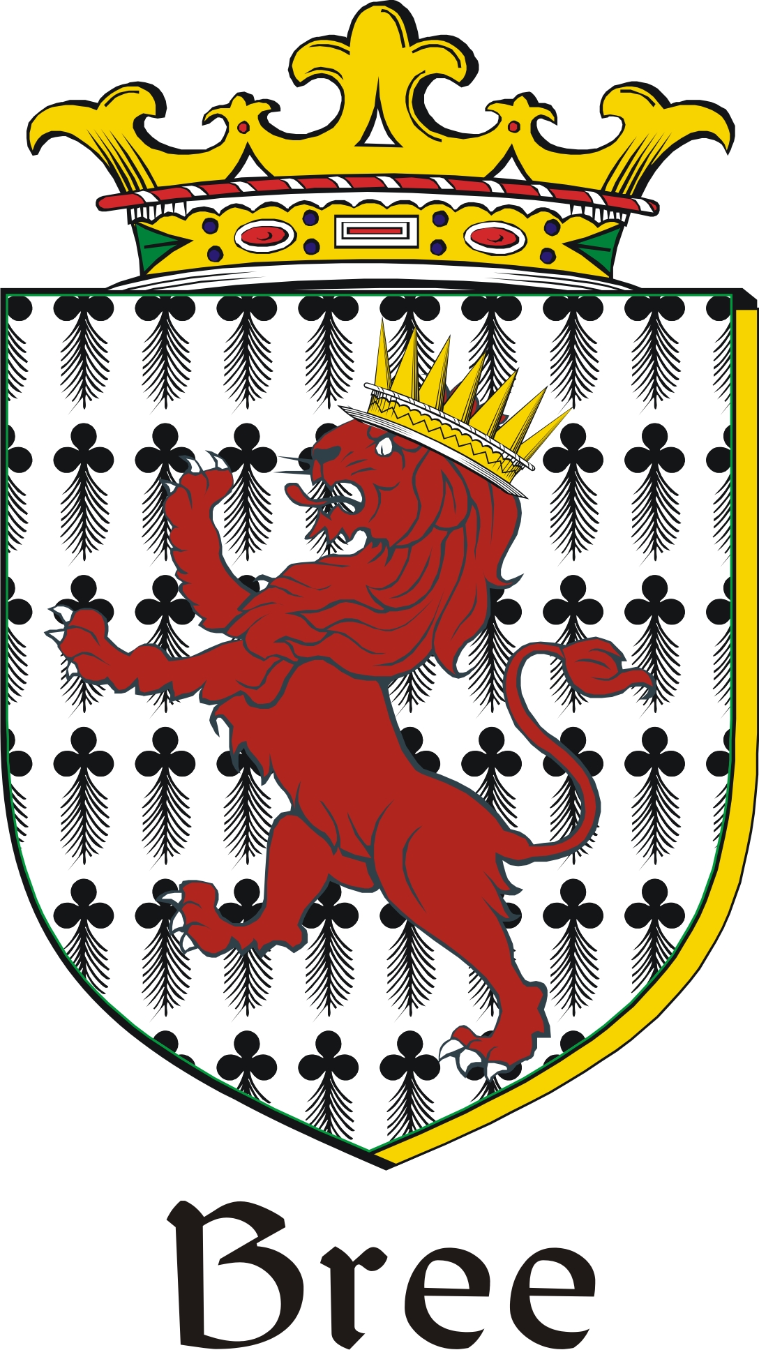 Product picture Bree Family Crest / Irish Coat of Arms Image Download