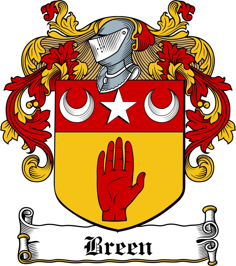 Product picture Breen Family Crest / Irish Coat of Arms Image Download