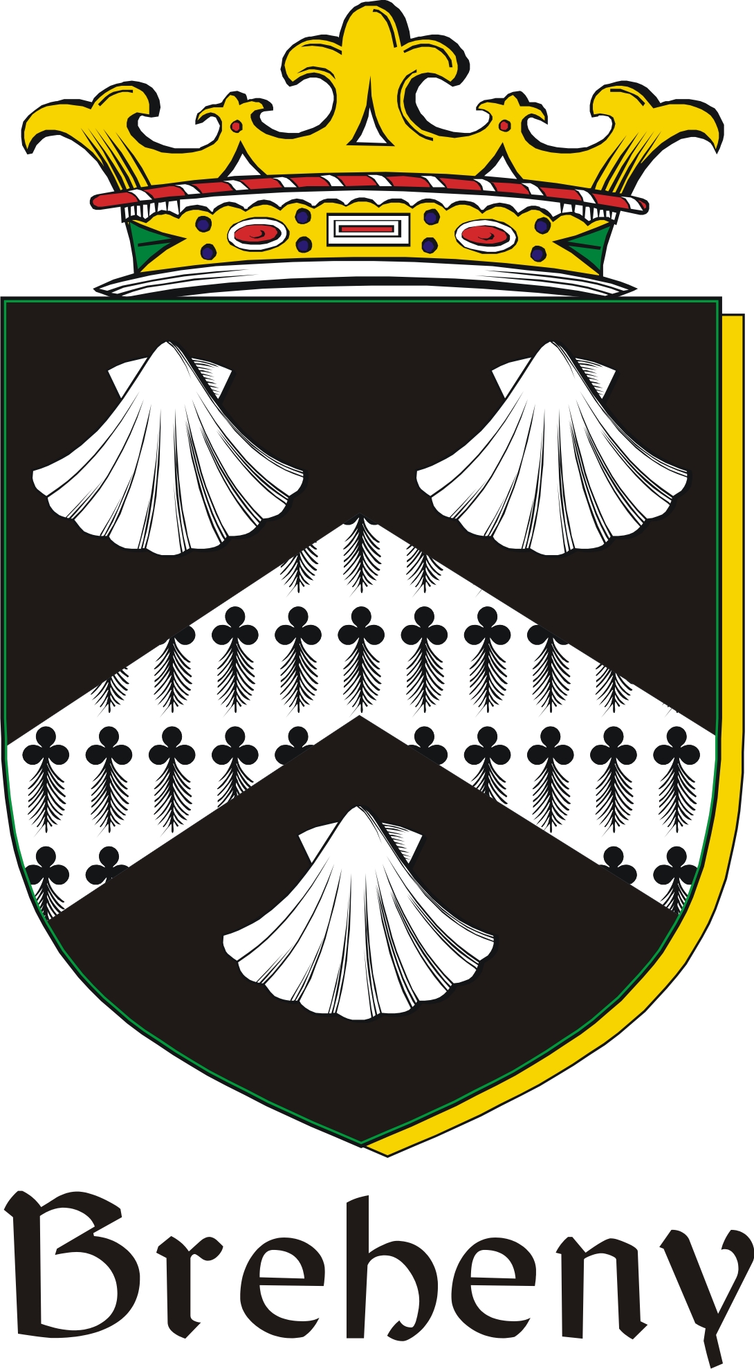 Product picture Breheny Family Crest / Irish Coat of Arms Image Download