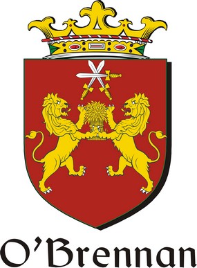 Product picture Brennan-O Family Crest / Irish Coat of Arms Image Download