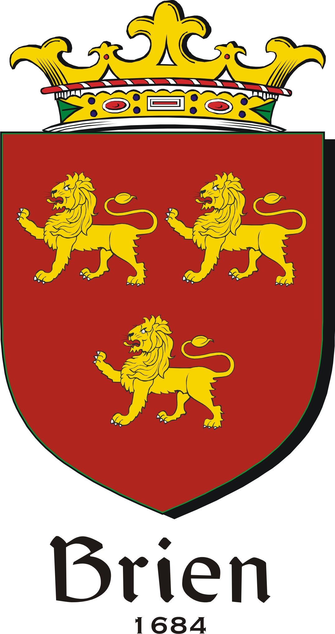 Product picture Brien-1684 Family Crest / Irish Coat of Arms Image Download