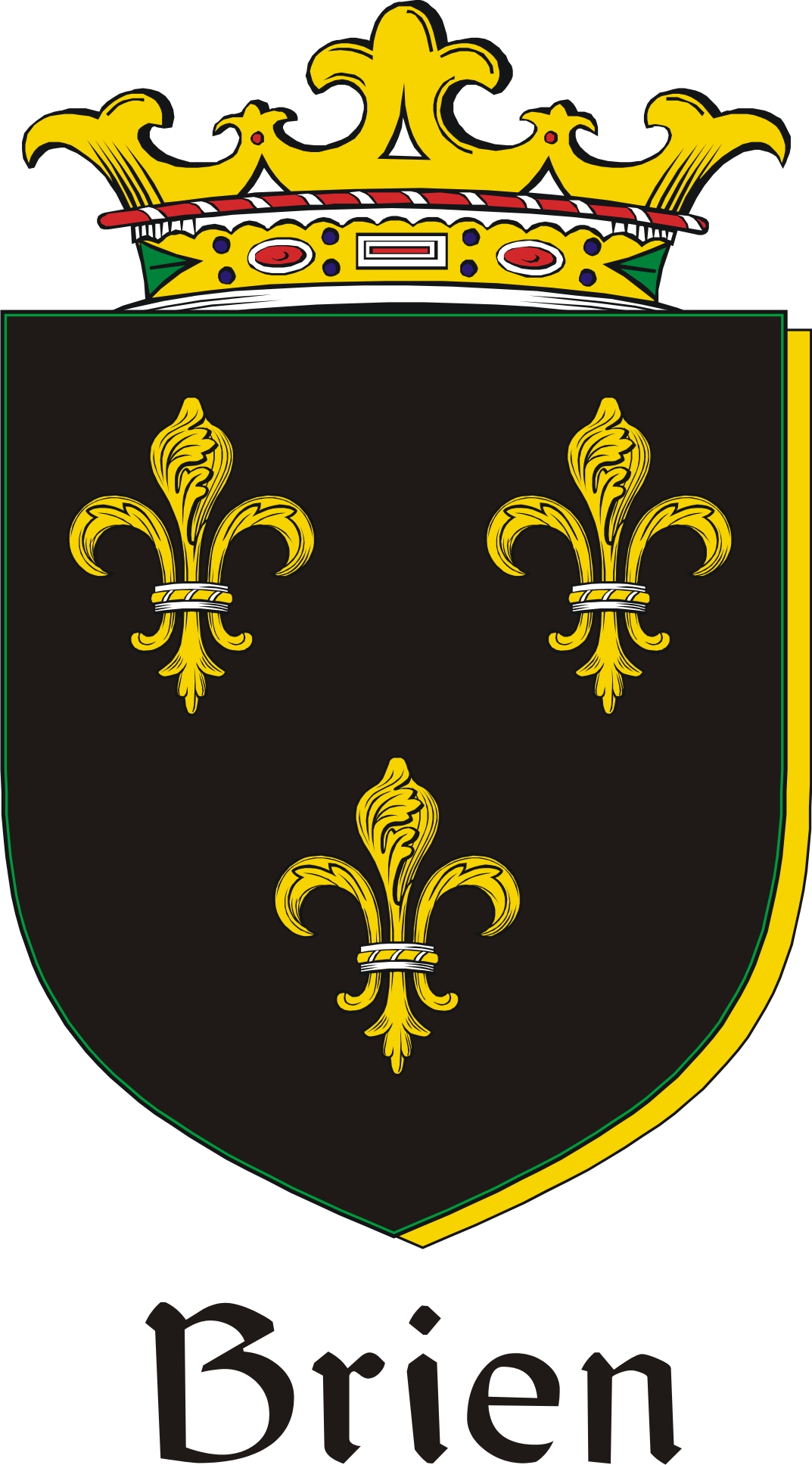 Product picture Brien Family Crest / Irish Coat of Arms Image Download