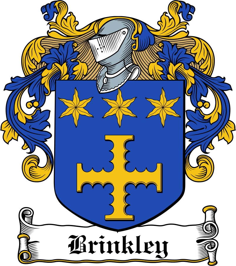 Product picture Brinkley Family Crest / Irish Coat of Arms Image Download