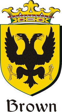 Product picture Brown Family Crest / Irish Coat of Arms Image Download