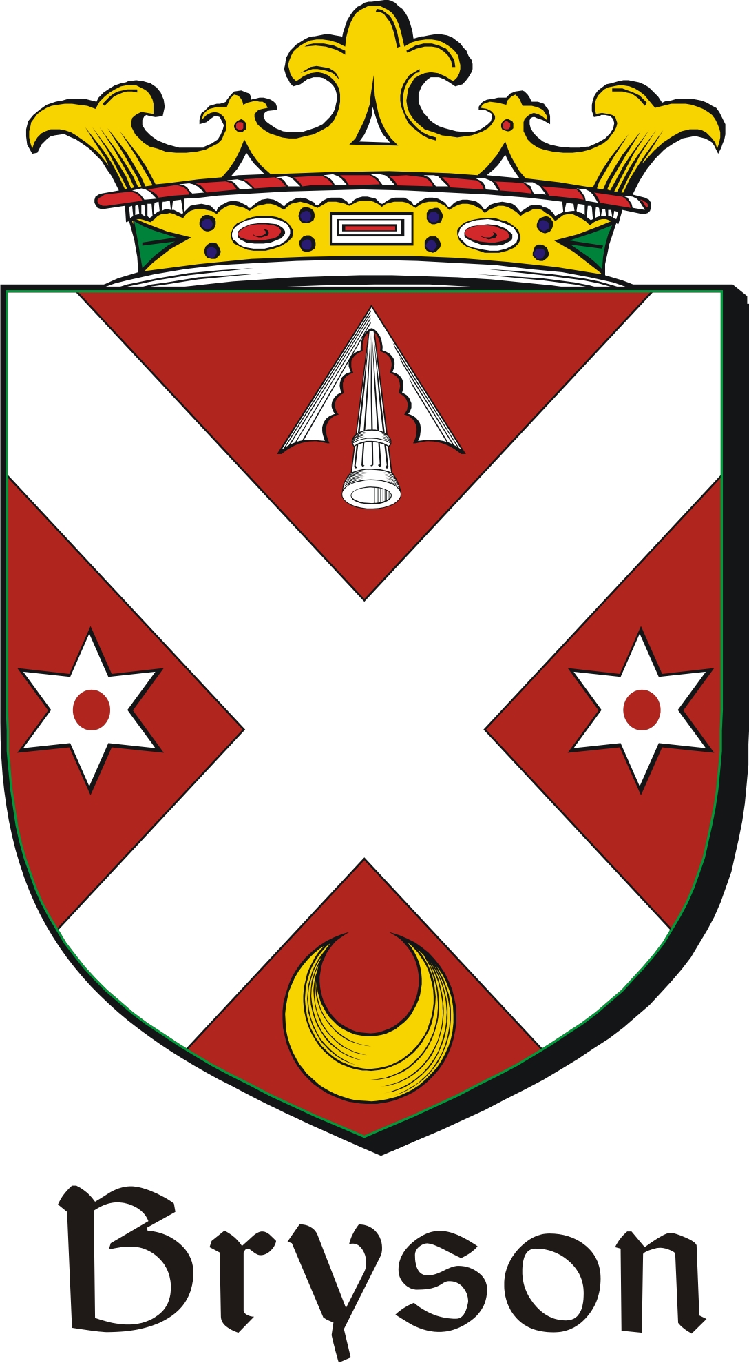 Product picture Bryson Family Crest / Irish Coat of Arms Image Download