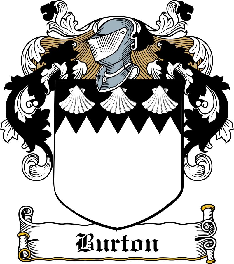 Product picture Burton Family Crest / Irish Coat of Arms Image Download