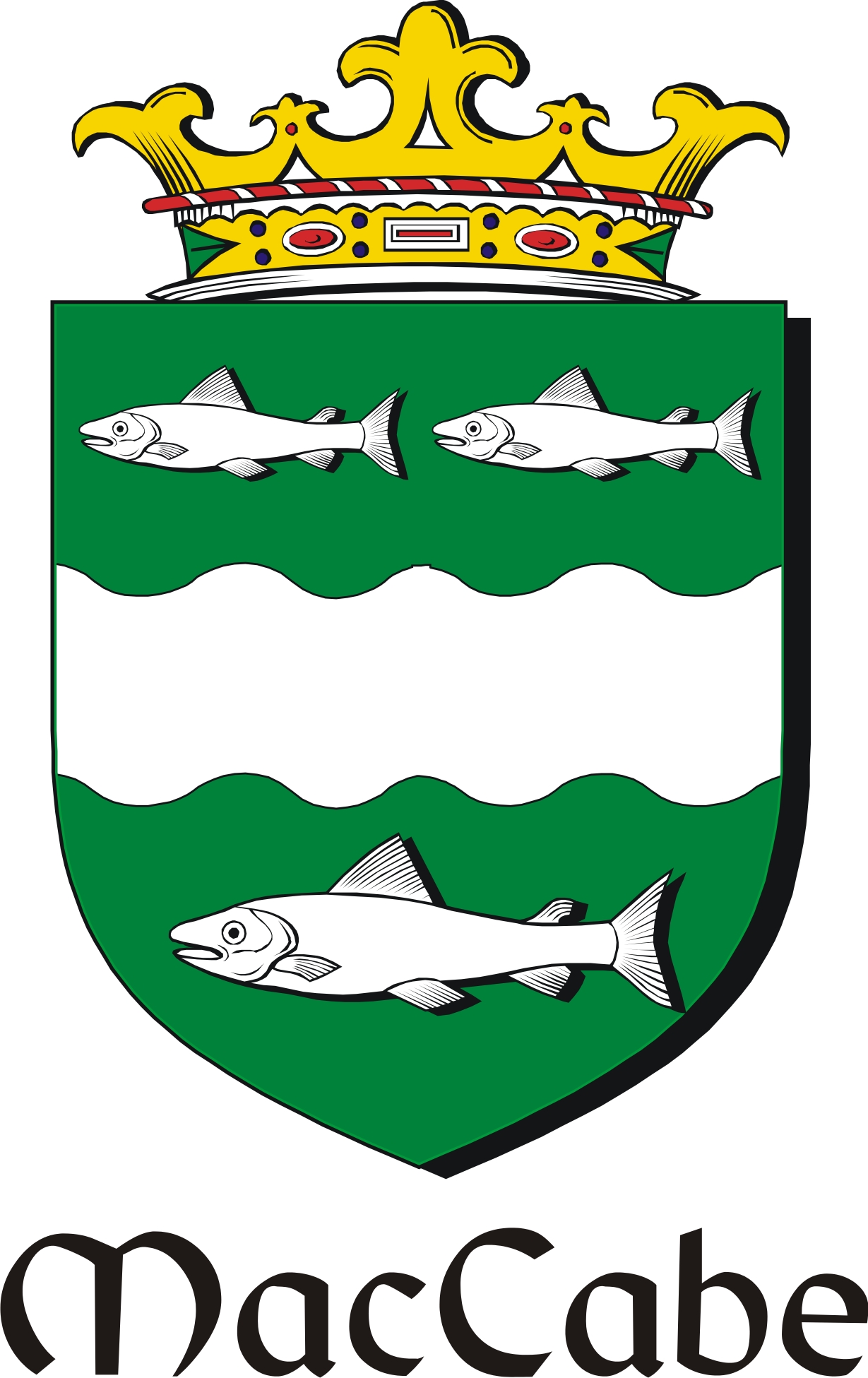 Product picture Cabe-Mac Family Crest / Irish Coat of Arms Image Download