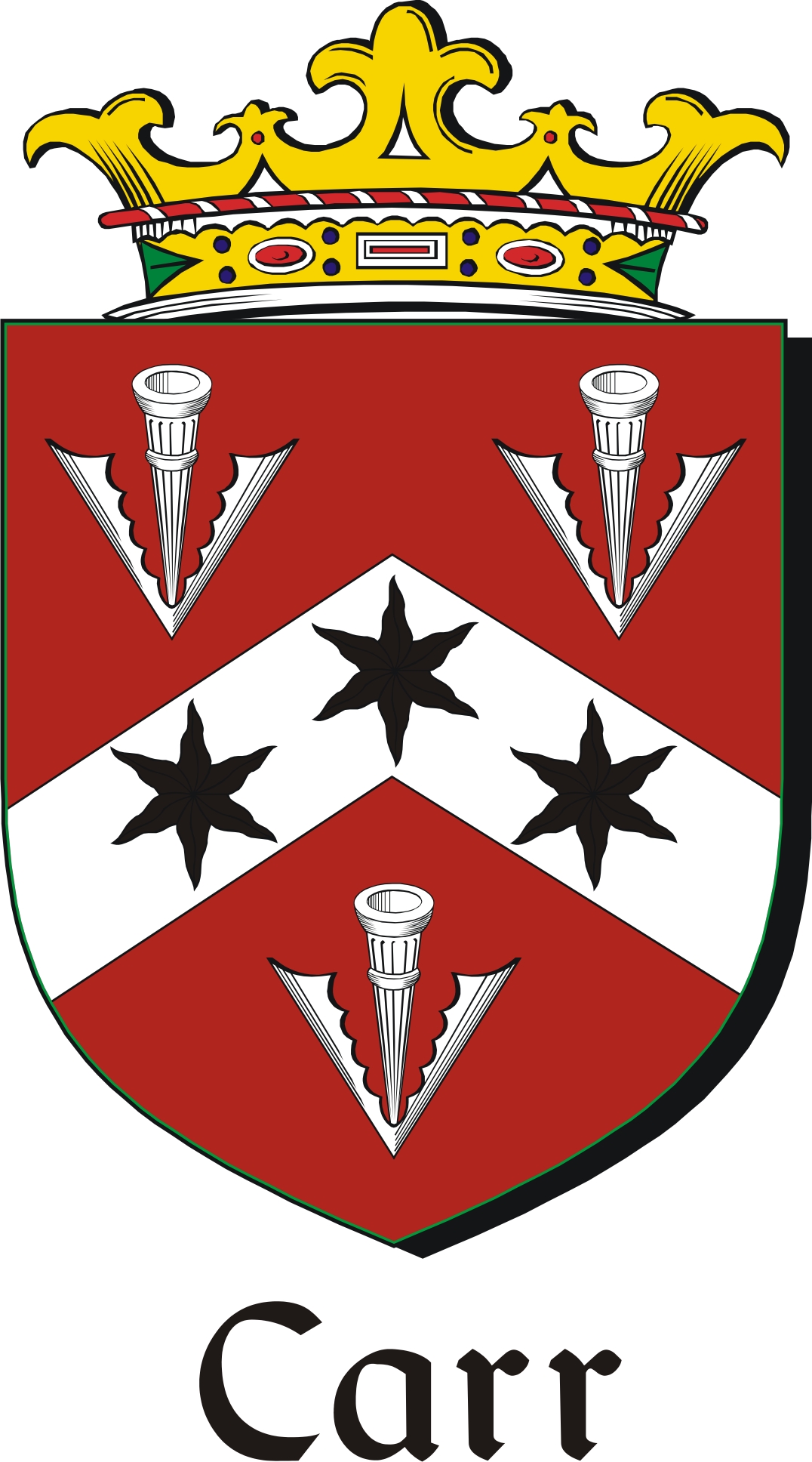 Product picture Carr Family Crest / Irish Coat of Arms Image Download