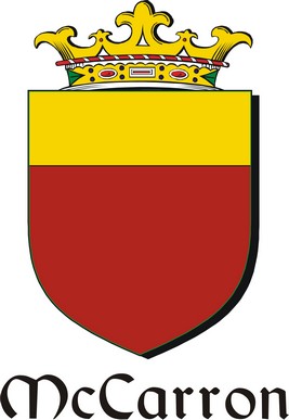 Product picture Carron-Mc Family Crest / Irish Coat of Arms Image Download