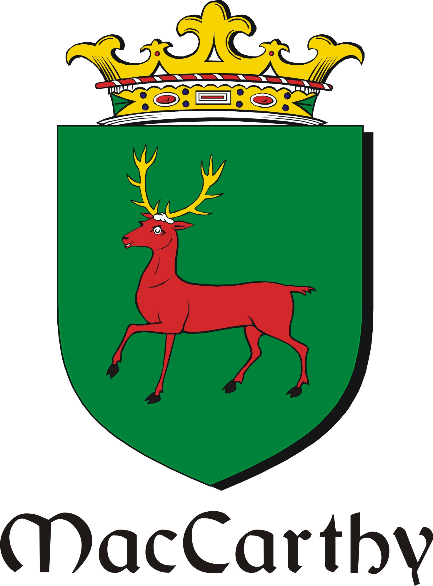 Product picture Carthy-Mac Family Crest / Irish Coat of Arms Image Download