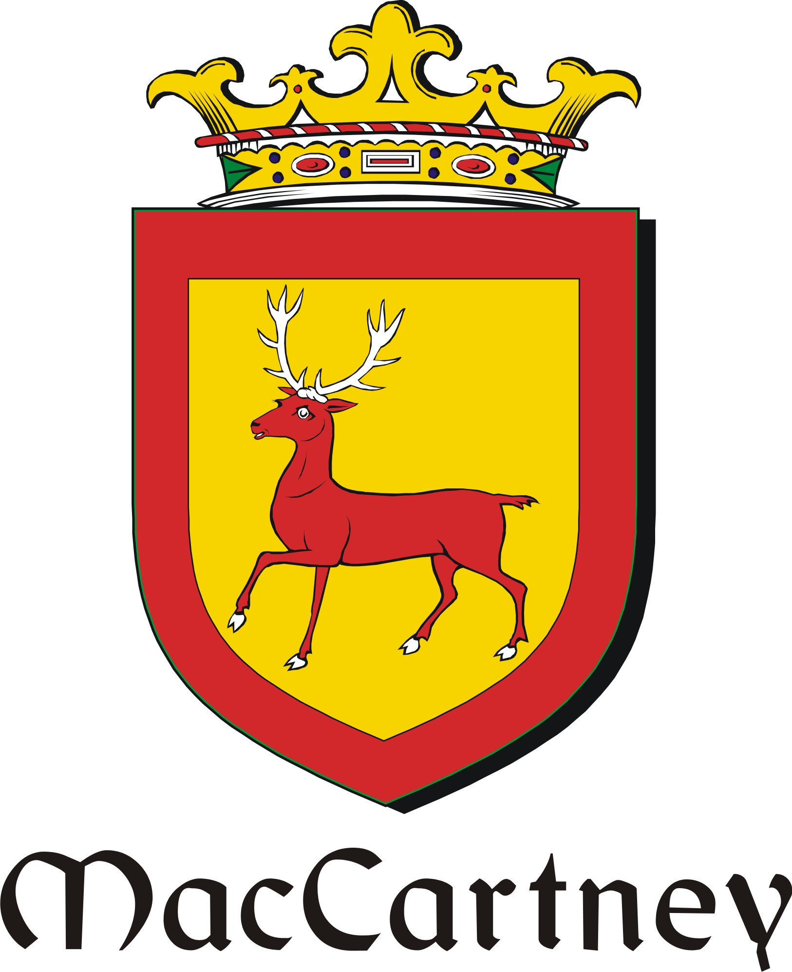 Product picture Cartney-Mac Family Crest / Irish Coat of Arms Image Download