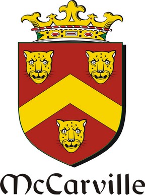Product picture Carville-Mc Family Crest / Irish Coat of Arms Image Download