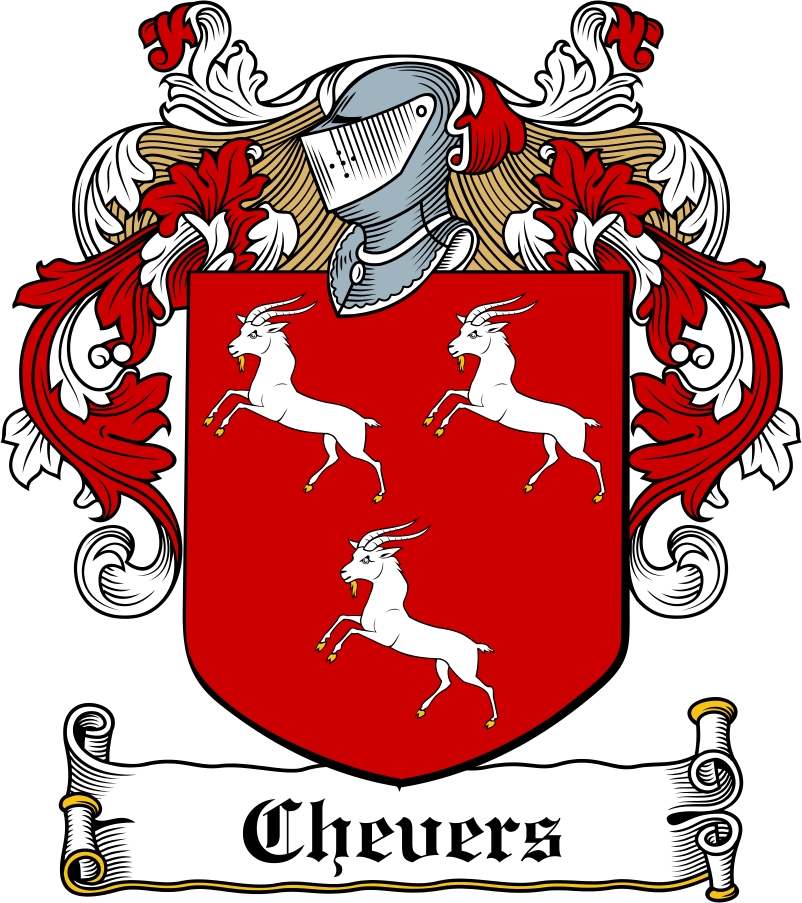 Product picture Chevers Family Crest / Irish Coat of Arms Image Download