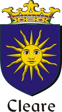 Product picture Cleare Family Crest / Irish Coat of Arms Image Download