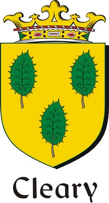 Product picture Cleary Family Crest / Irish Coat of Arms Image Download
