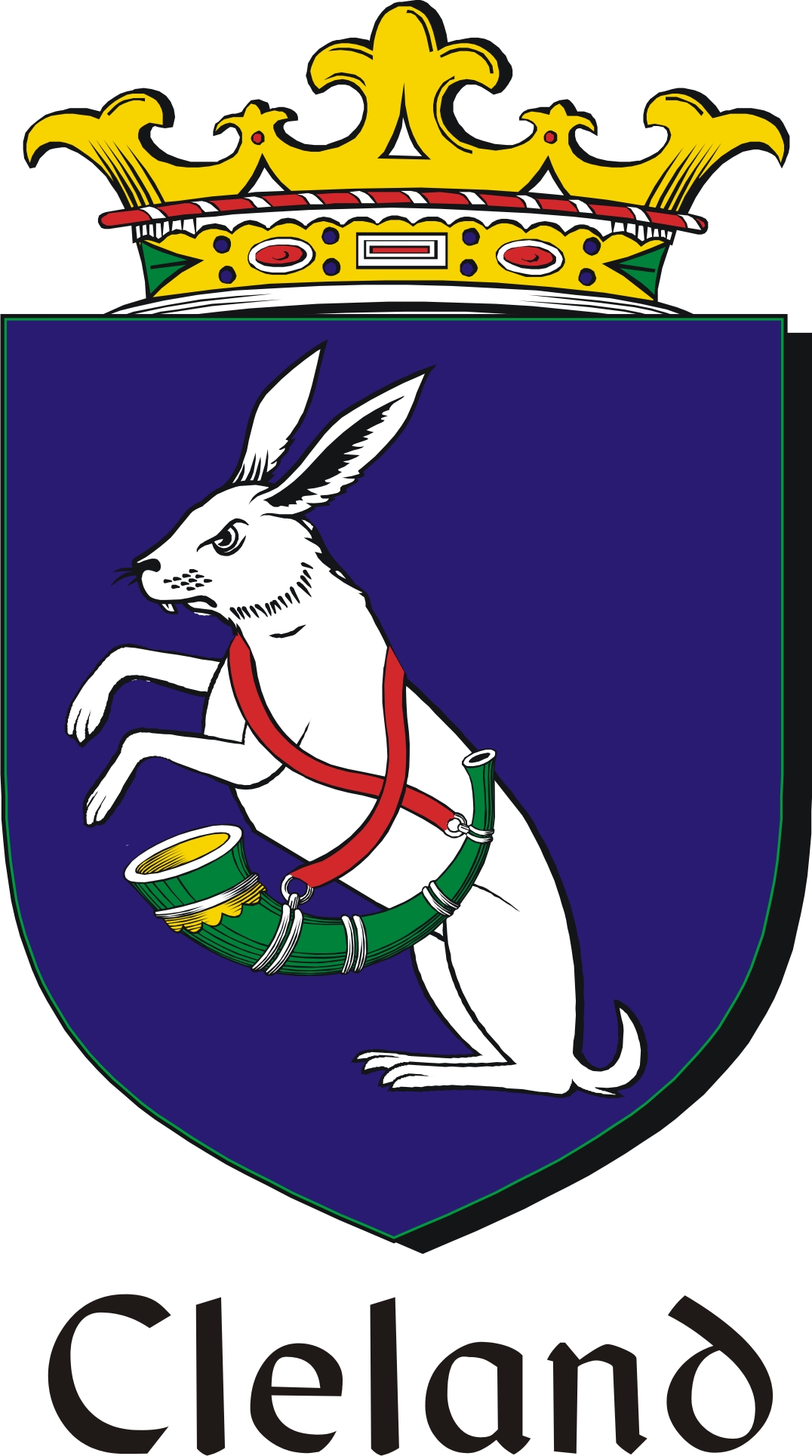 Product picture Cleland Family Crest / Irish Coat of Arms Image Download