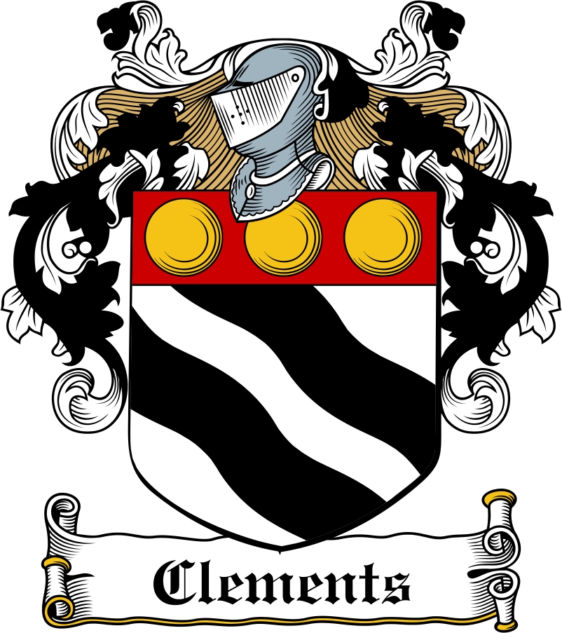 Product picture Clements Family Crest / Irish Coat of Arms Image Download