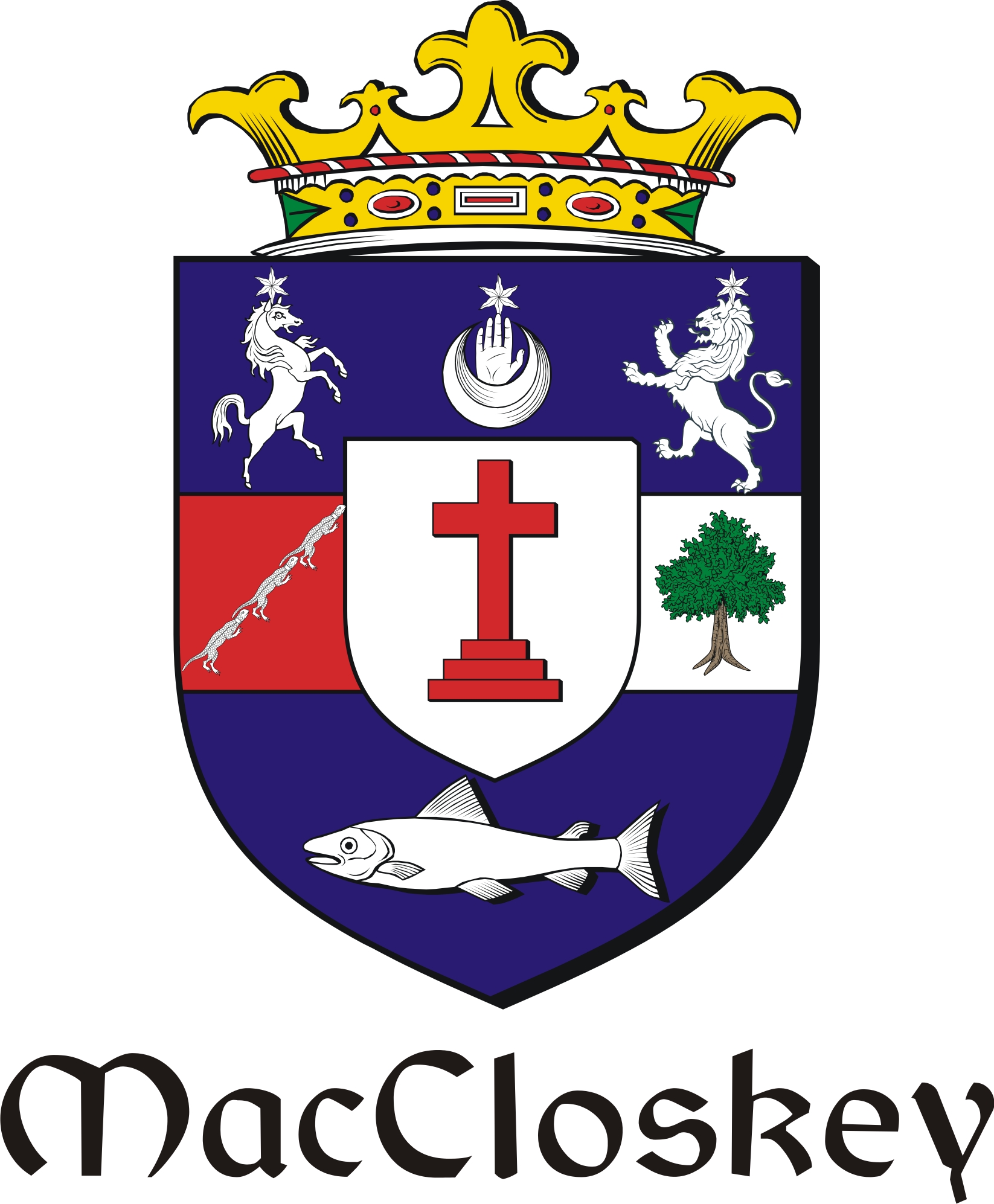 Product picture Closkey-Mac Family Crest / Irish Coat of Arms Image Download