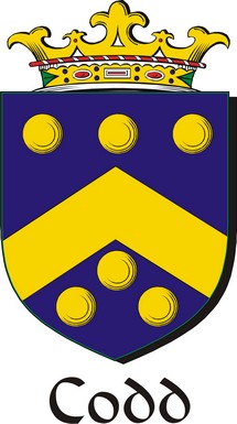 Product picture Codd Family Crest / Irish Coat of Arms Image Download