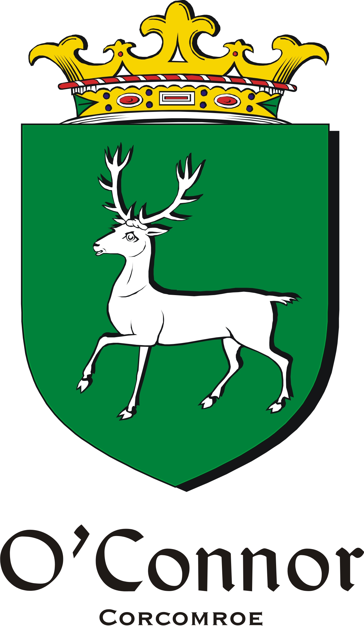 Product picture Connor-O-Corcomroe Family Crest / Irish Coat of Arms Image Download