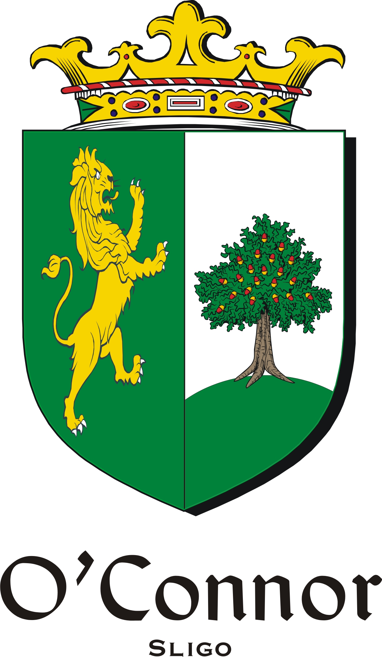 Product picture Connor-O-Sligo Family Crest / Irish Coat of Arms Image Download