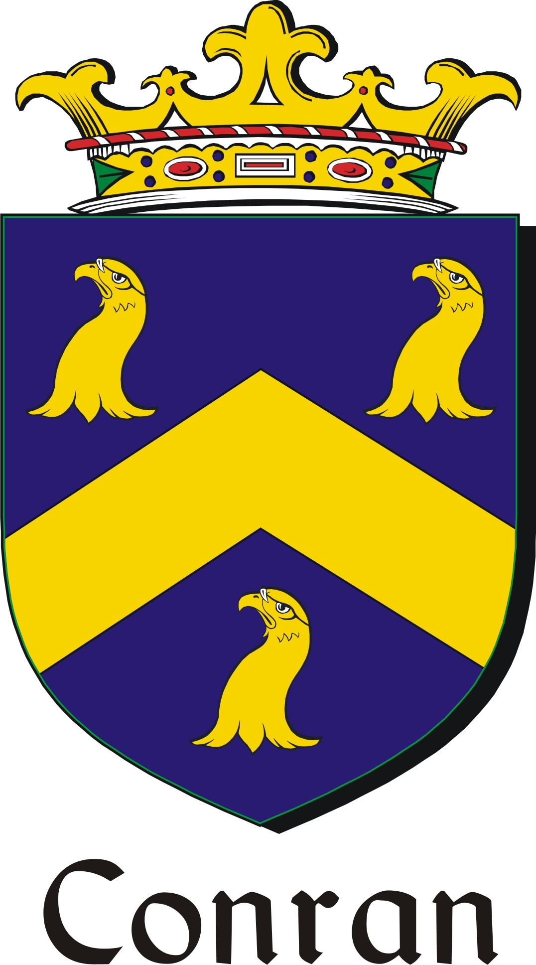 Product picture Conran Family Crest / Irish Coat of Arms Image Download