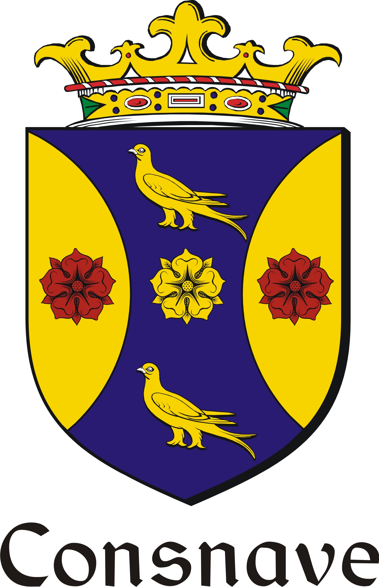 Product picture Consnave Family Crest / Irish Coat of Arms Image Download