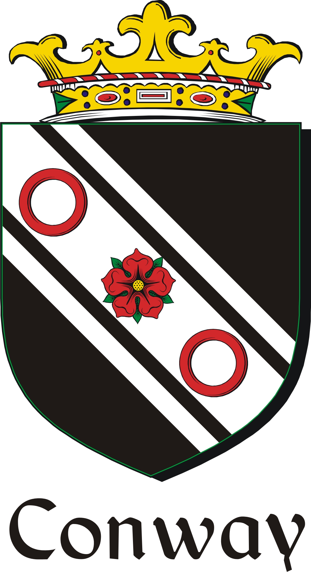 Product picture Conway Family Crest / Irish Coat of Arms Image Download