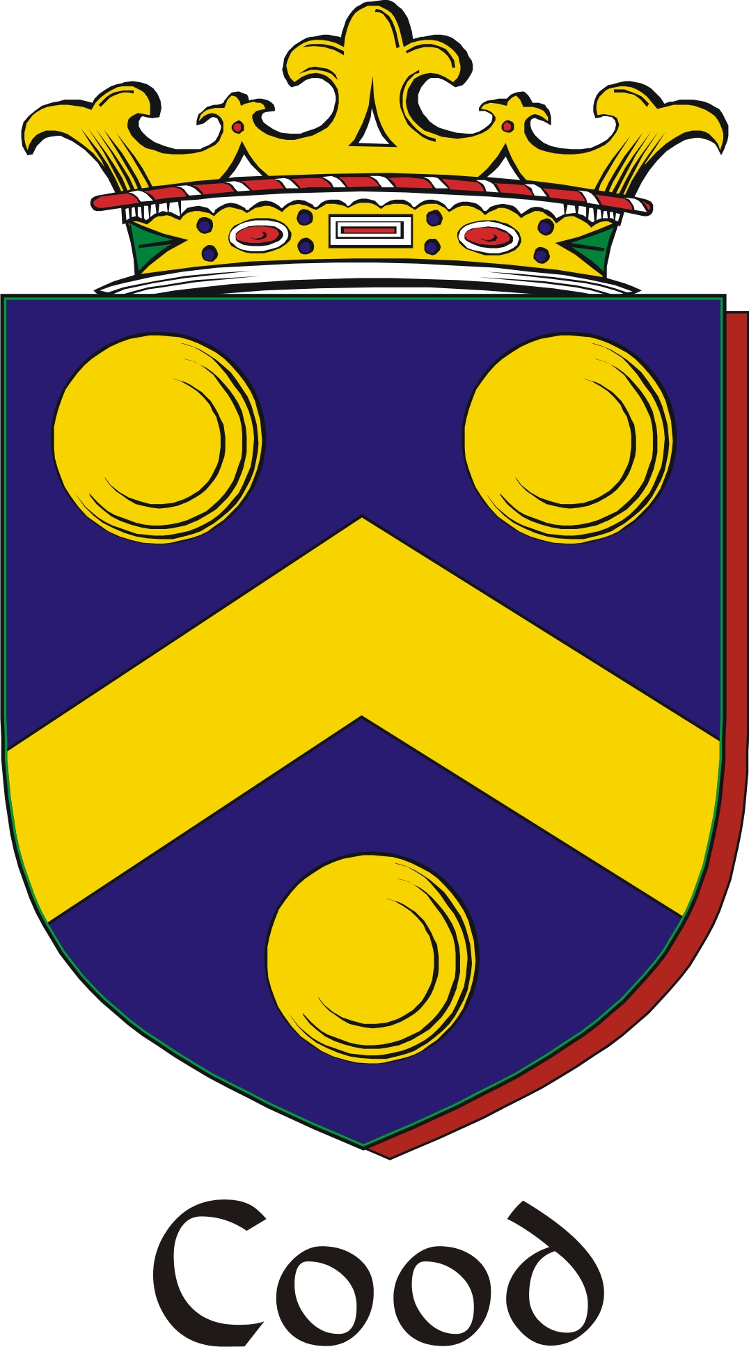 Product picture Cood Family Crest / Irish Coat of Arms Image Download