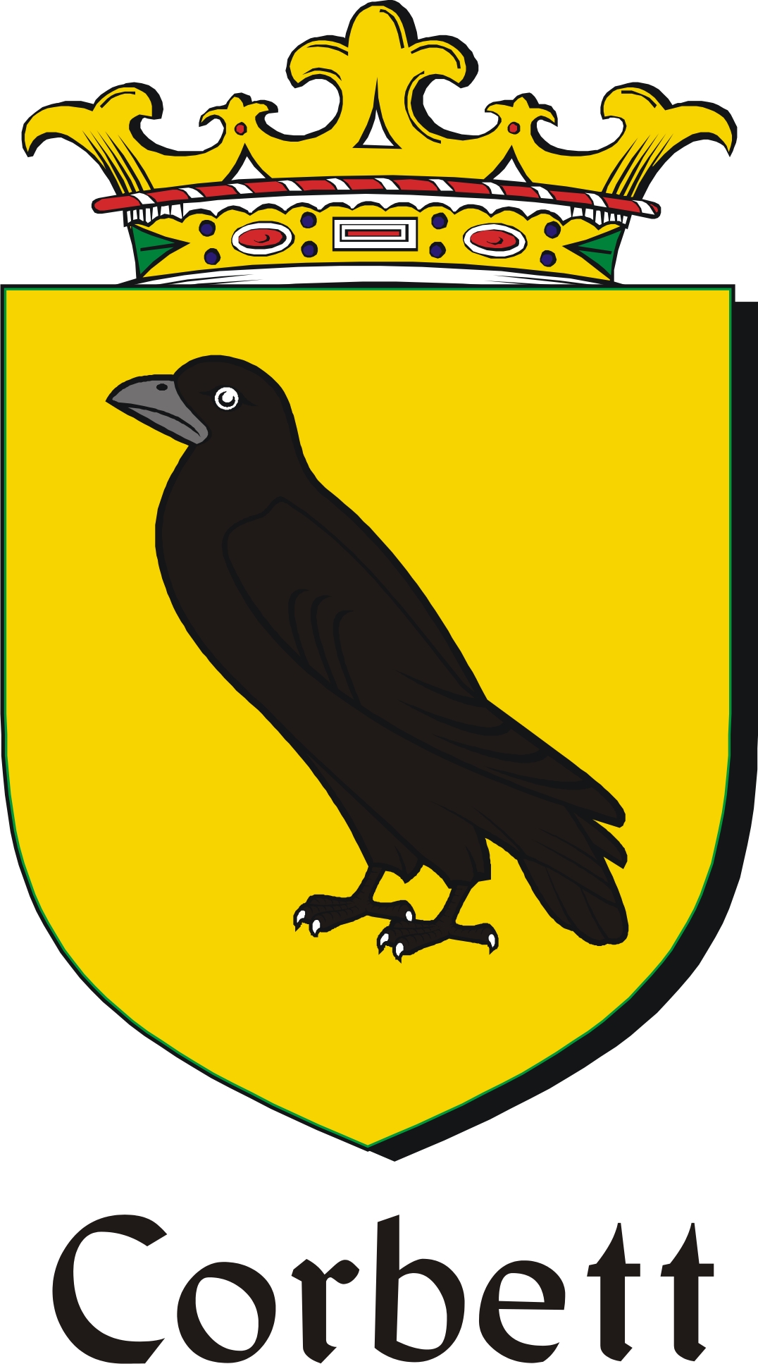 Product picture Corbett Family Crest / Irish Coat of Arms Image Download